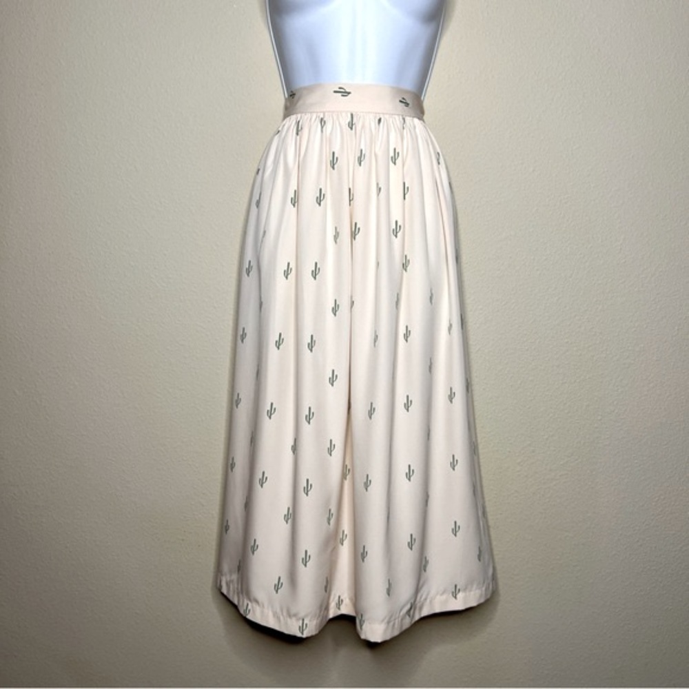 ANTHROPOLOGIE / CHRISTINE ALCALAY Cacti Midi Skirt - Sz S - Picture 5 of 13
